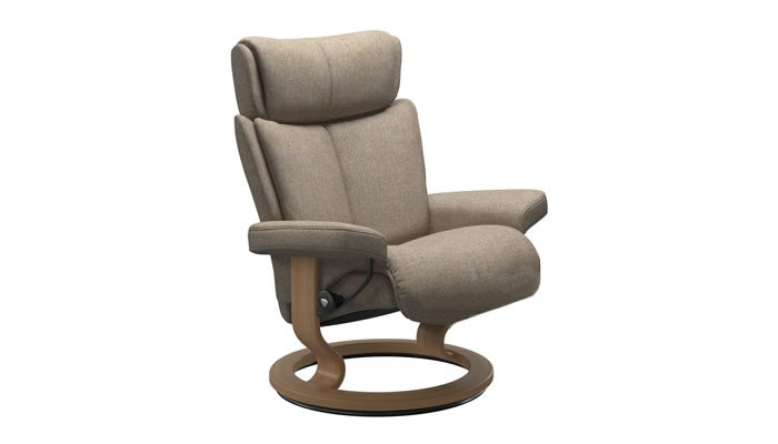 Stressless Magic with Classic Base in Clover Funghi Fabric